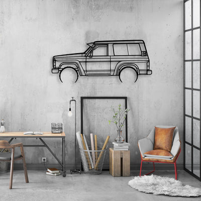 Patrol GQ 1988 Classic Silhouette Metal Wall Art - Automotive Garage Decor