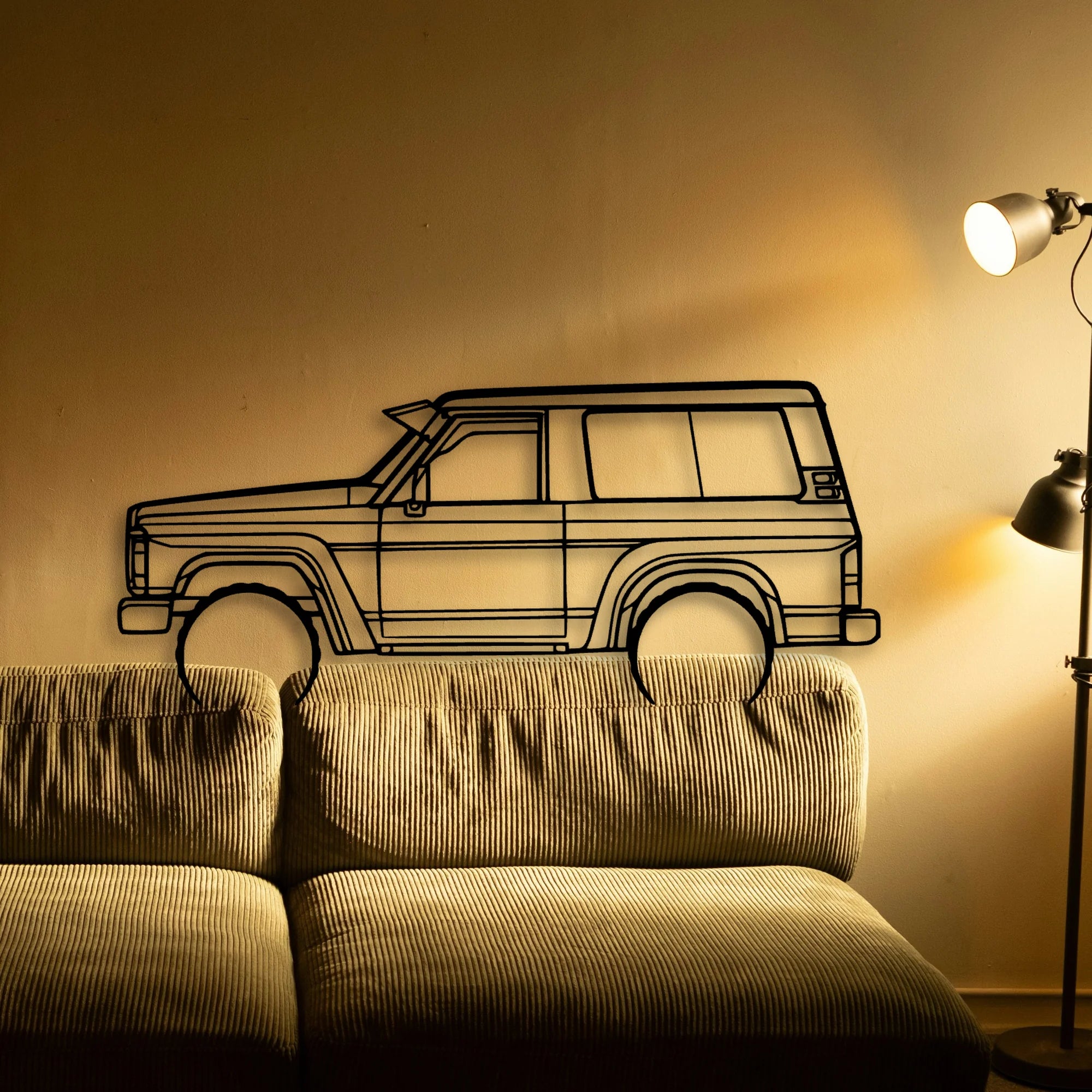 Patrol GQ 1988 Classic Silhouette Metal Wall Art - Automotive Garage Decor