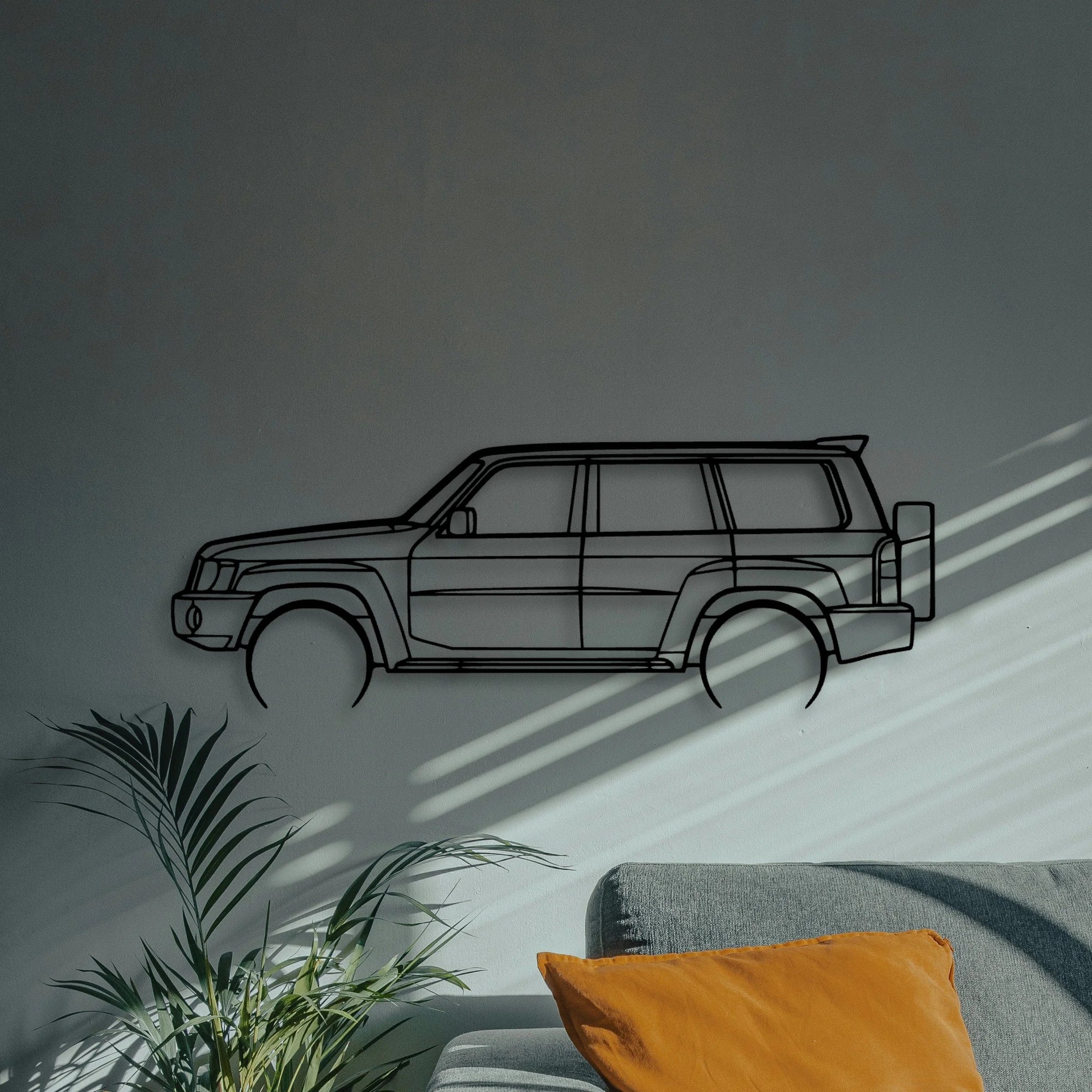 Patrol Y61 2022 Classic Silhouette Metal Wall Art - Automotive Garage Decor