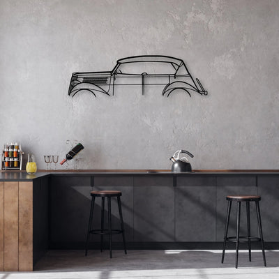 Phaeton 1930 Classic Silhouette Metal Wall Art - Automotive Garage Decor