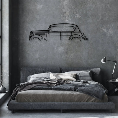 Phaeton 1930 Classic Silhouette Metal Wall Art - Automotive Garage Decor