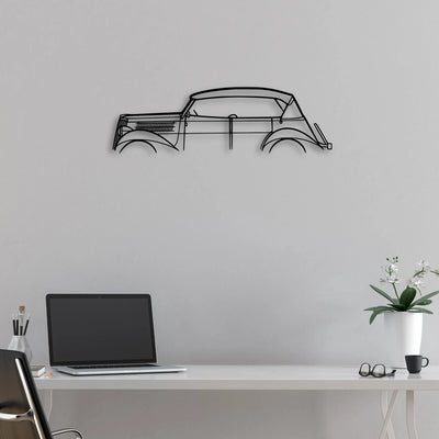 Phaeton 1930 Classic Silhouette Metal Wall Art - Automotive Garage Decor