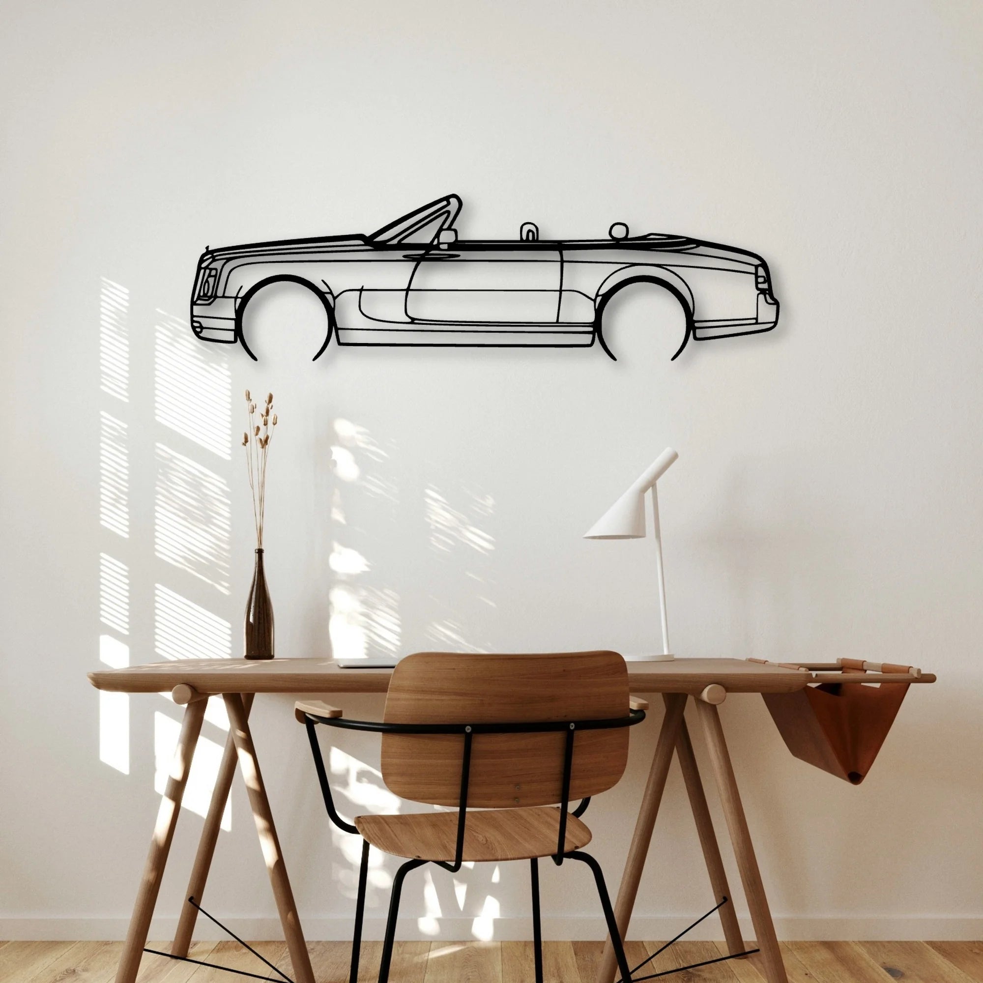 Phantom Drophead 2008 Classic Silhouette Metal Wall Art - Automotive Garage Decor