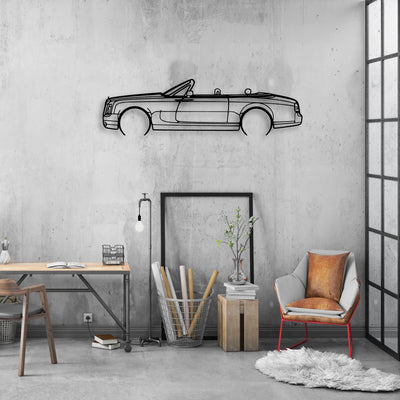 Phantom Drophead 2008 Classic Silhouette Metal Wall Art - Automotive Garage Decor