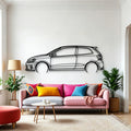 Polo R WRC Classic Silhouette Metal Wall Art - Automotive Garage Decor