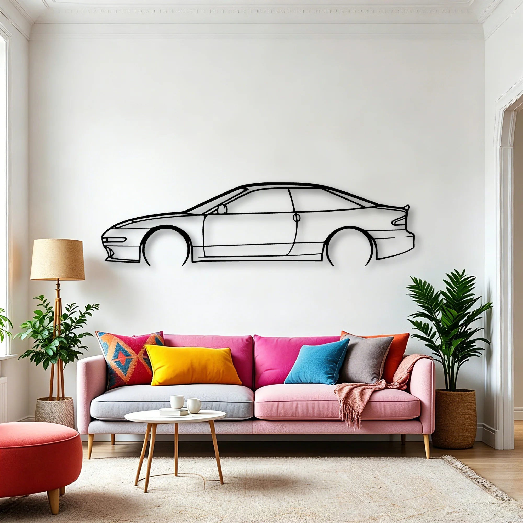 Probe GT Classic Silhouette Metal Wall Art - Automotive Garage Decor