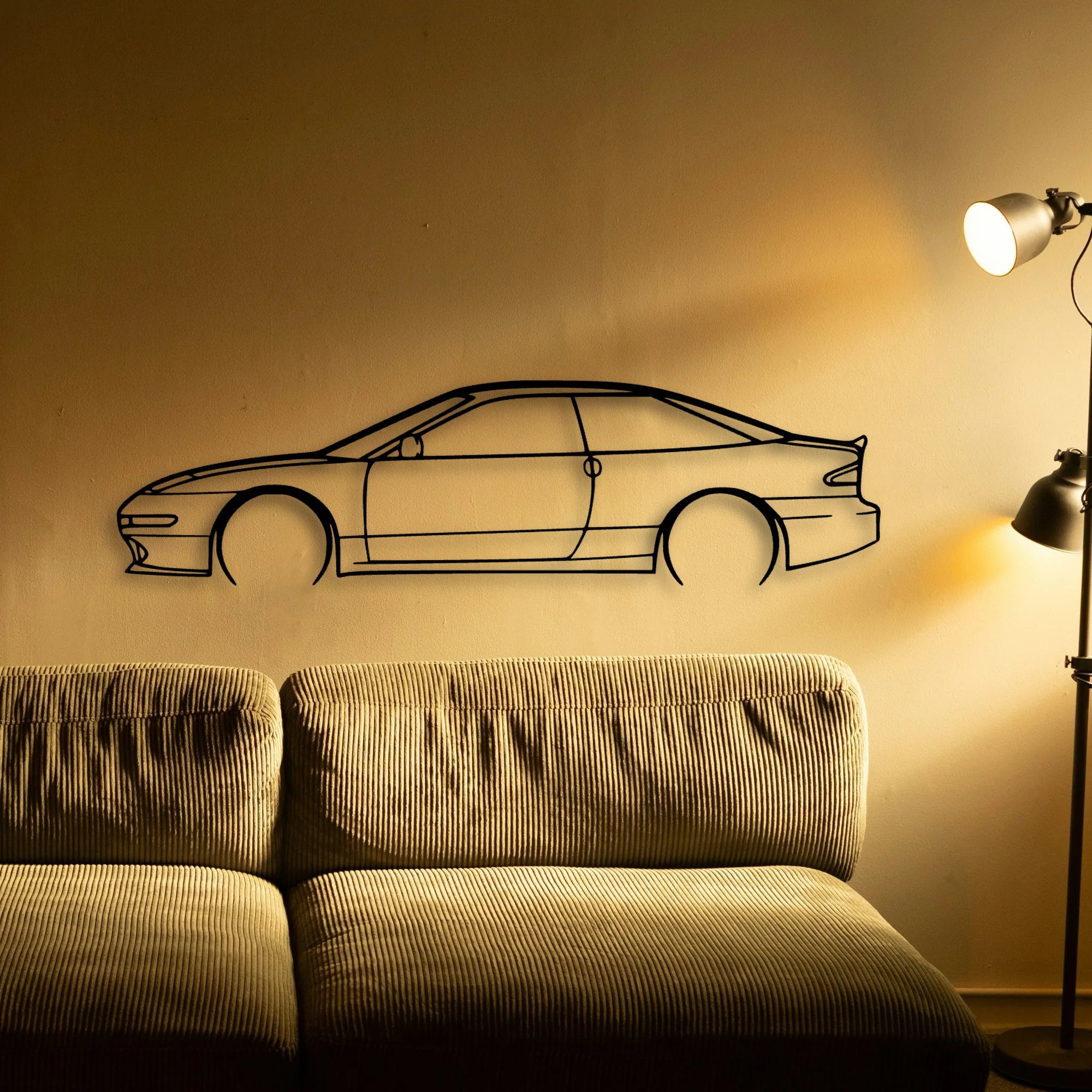 Probe GT Classic Silhouette Metal Wall Art - Automotive Garage Decor