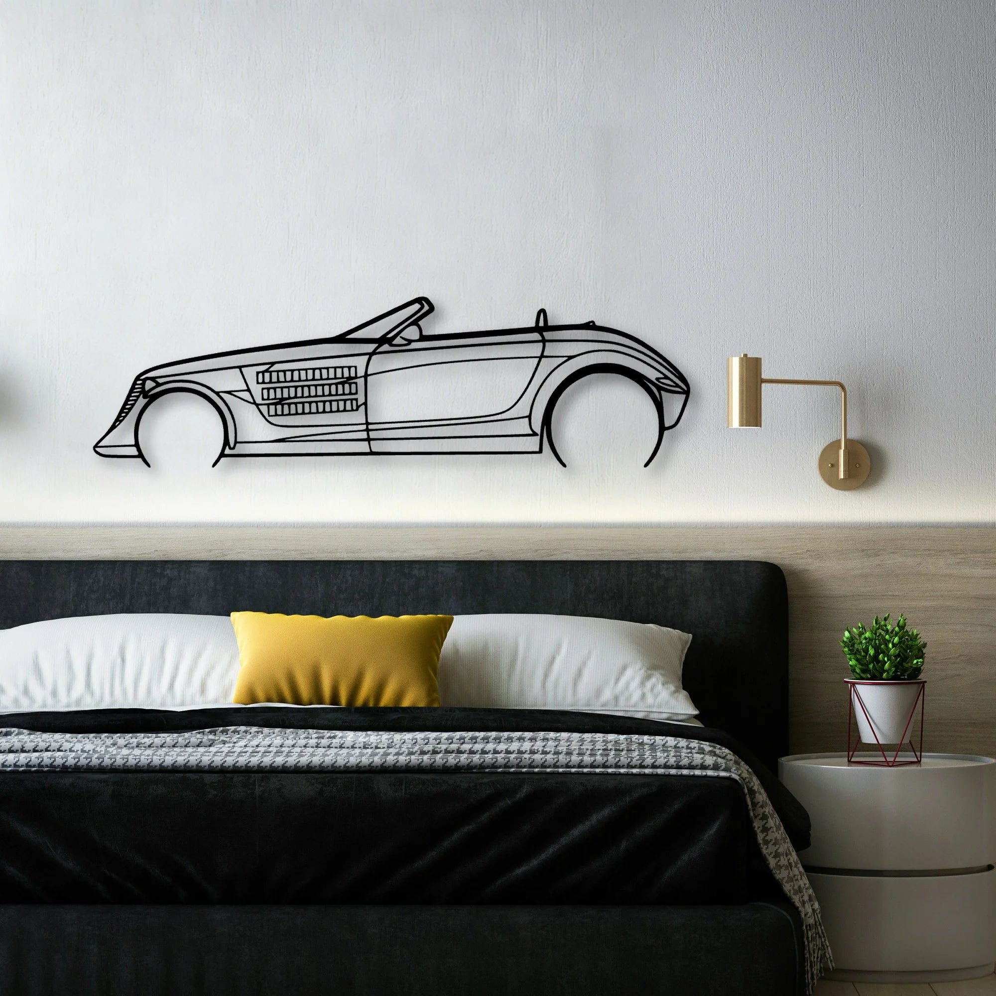 Prowler Classic Silhouette Metal Wall Art - Automotive Garage Decor