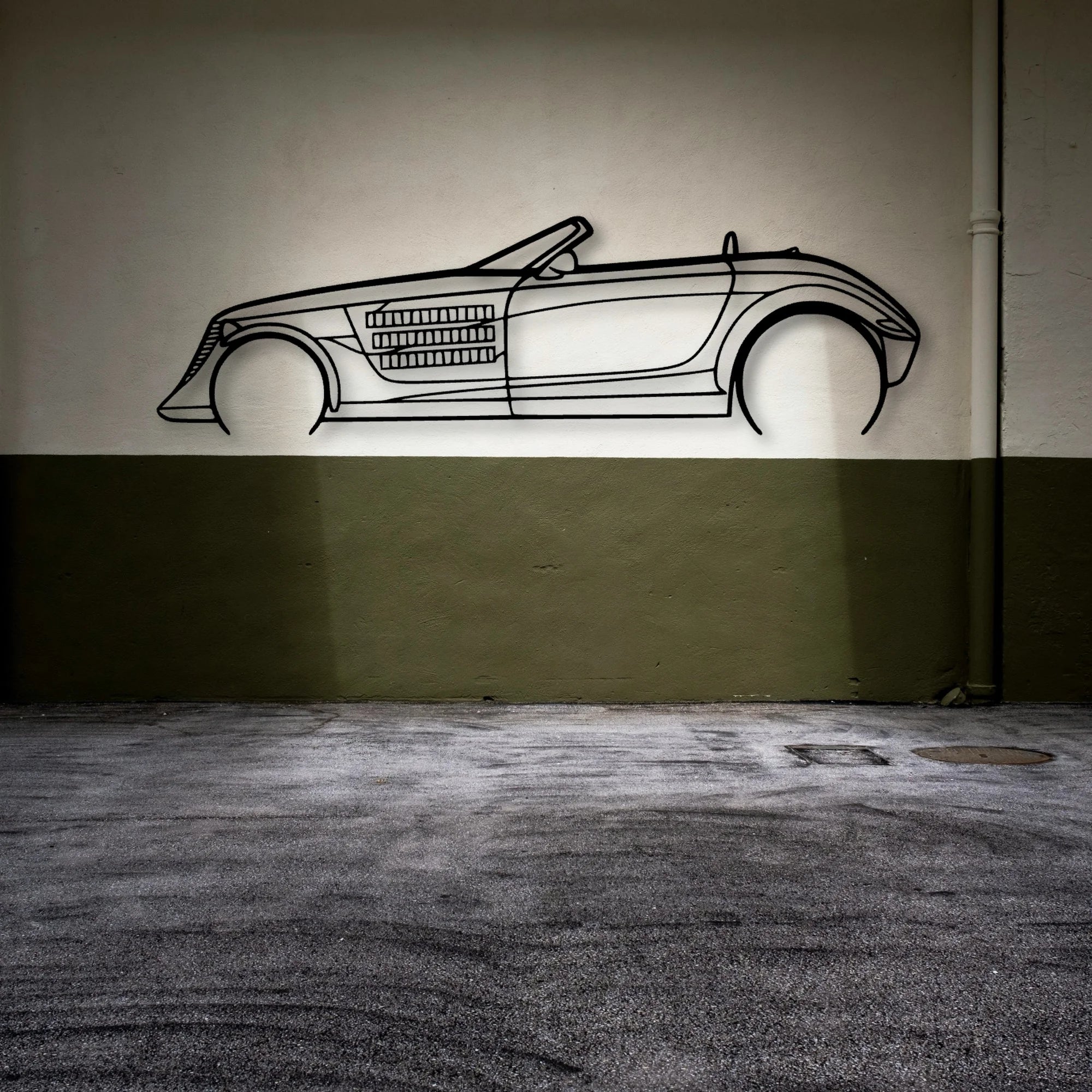 Prowler Classic Silhouette Metal Wall Art - Automotive Garage Decor