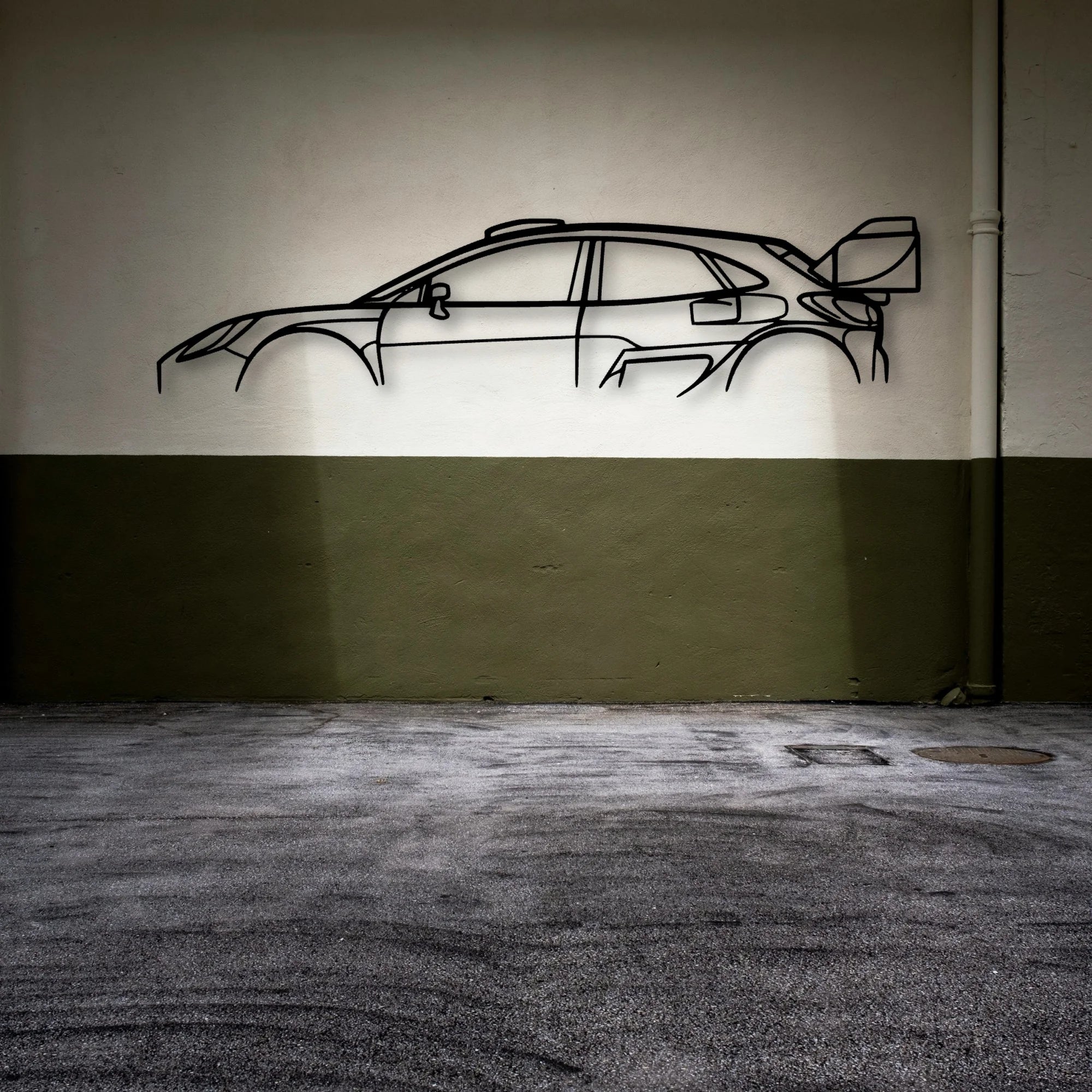 Puma RALLY1 Classic Silhouette Metal Wall Art - Automotive Garage Decor