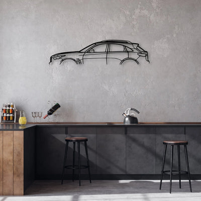 QX70S Classic Silhouette Metal Wall Art - Automotive Garage Decor