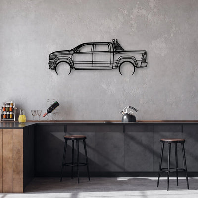 RAM TRX 2022 Classic Silhouette Metal Wall Art - Automotive Garage Decor