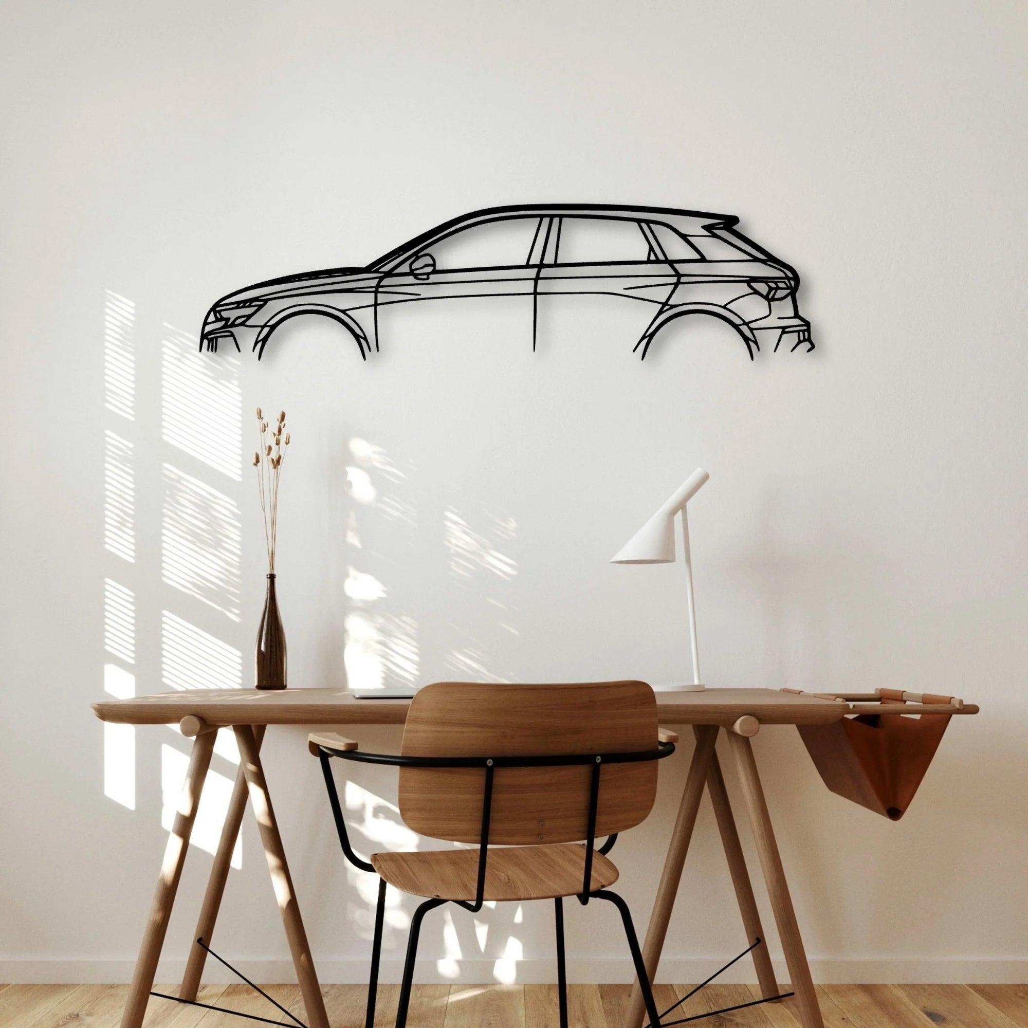 RS3 Sportback 8Y Classic Silhouette Metal Wall Art - Automotive Garage Decor