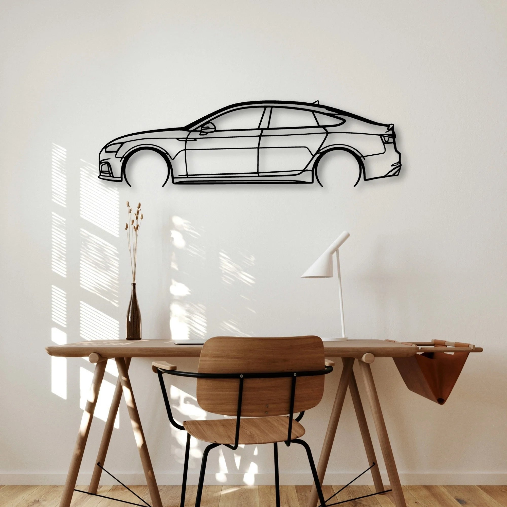 RS5 Sportback MK2 Classic Silhouette Metal Wall Art - Automotive Garage Decor