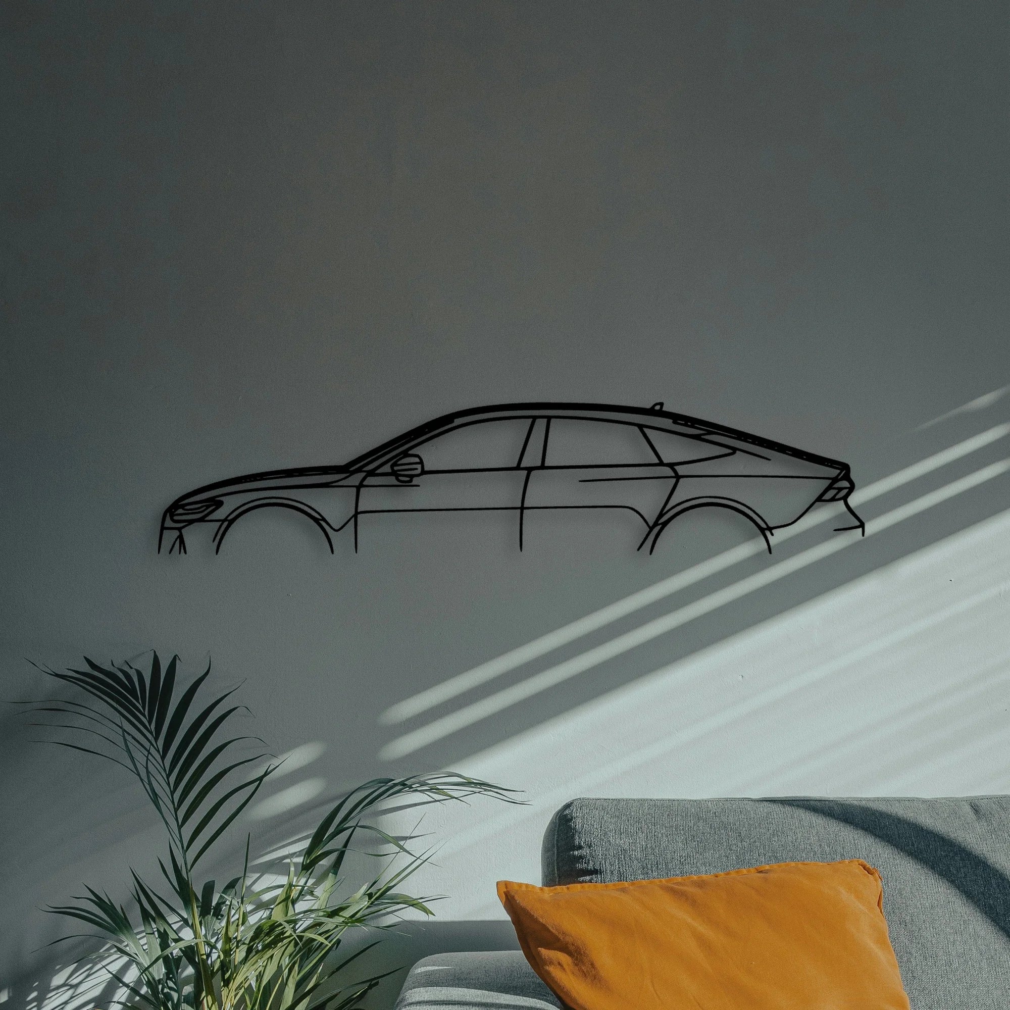 RS7 MK2 2 Classic Silhouette Metal Wall Art - Automotive Garage Decor