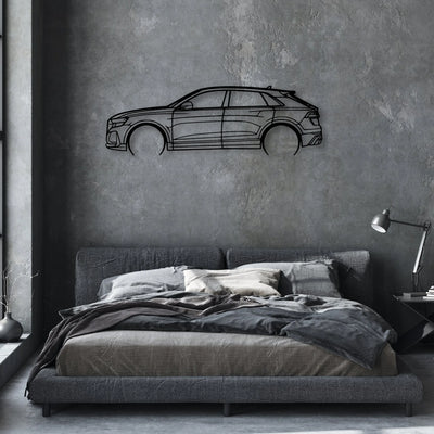 RSQ8 2022 Classic Silhouette Metal Wall Art - Automotive Garage Decor