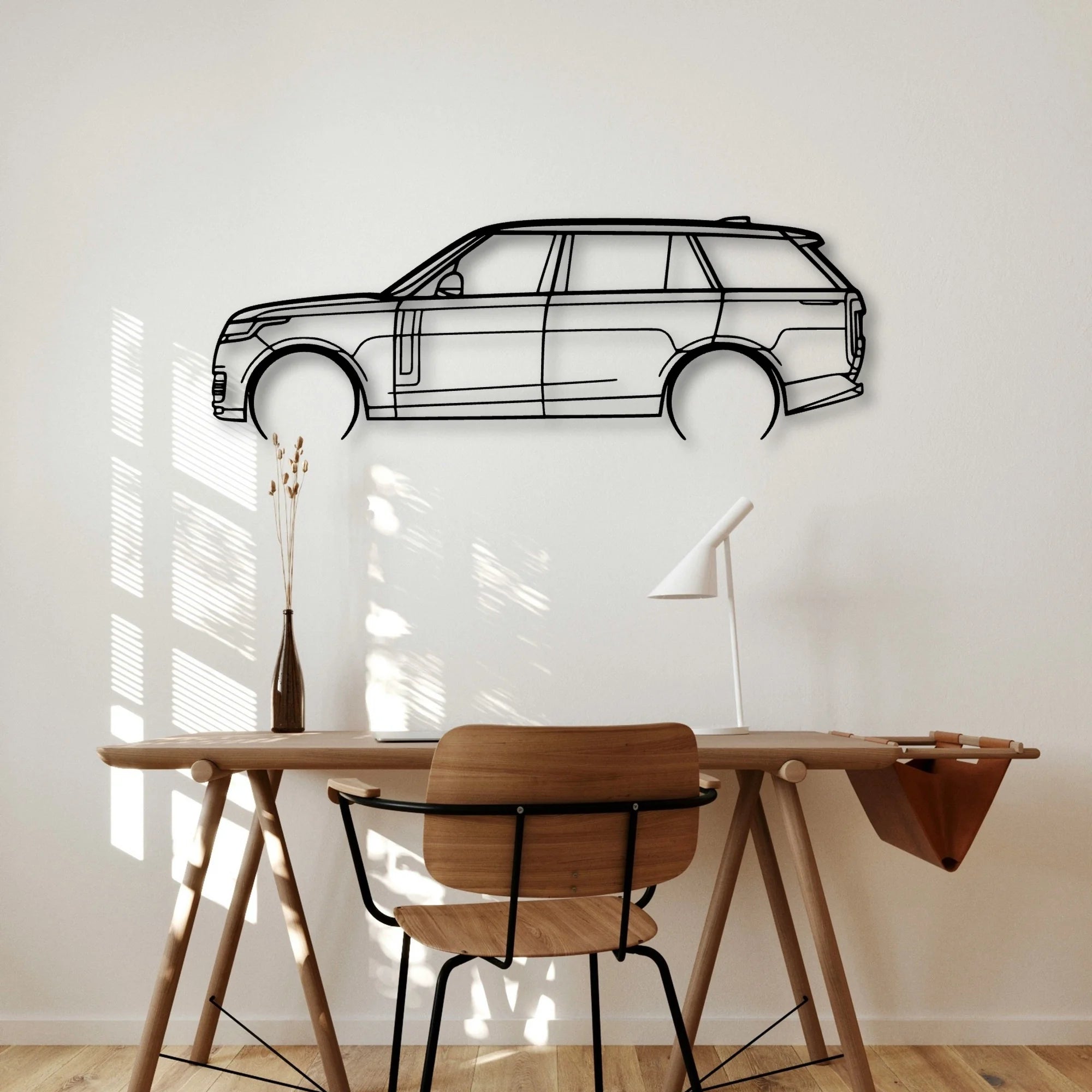 Range Rover 2023 2 Classic Silhouette Metal Wall Art - Automotive Garage Decor
