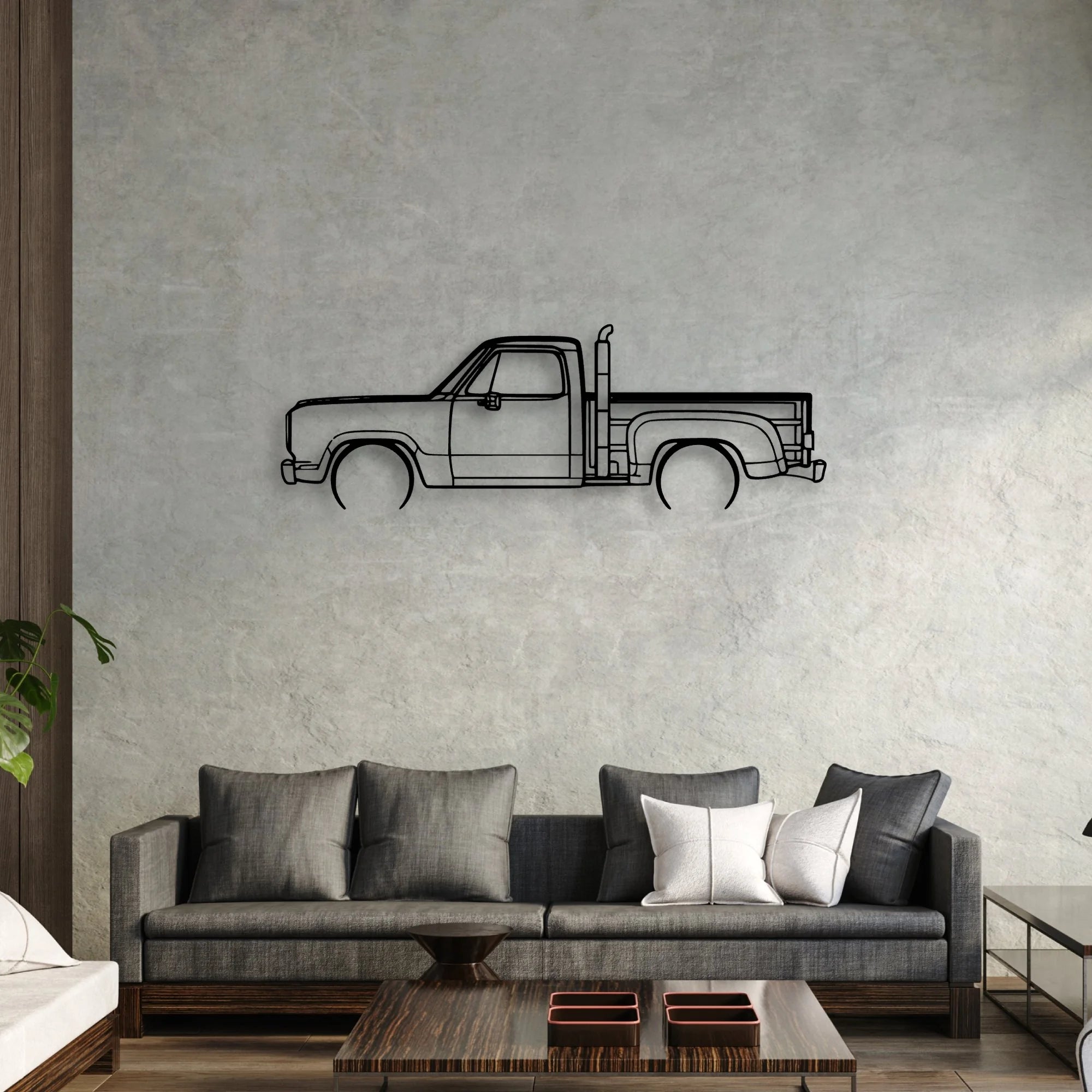 Red Express 1979 Classic Silhouette Metal Wall Art - Automotive Garage Decor