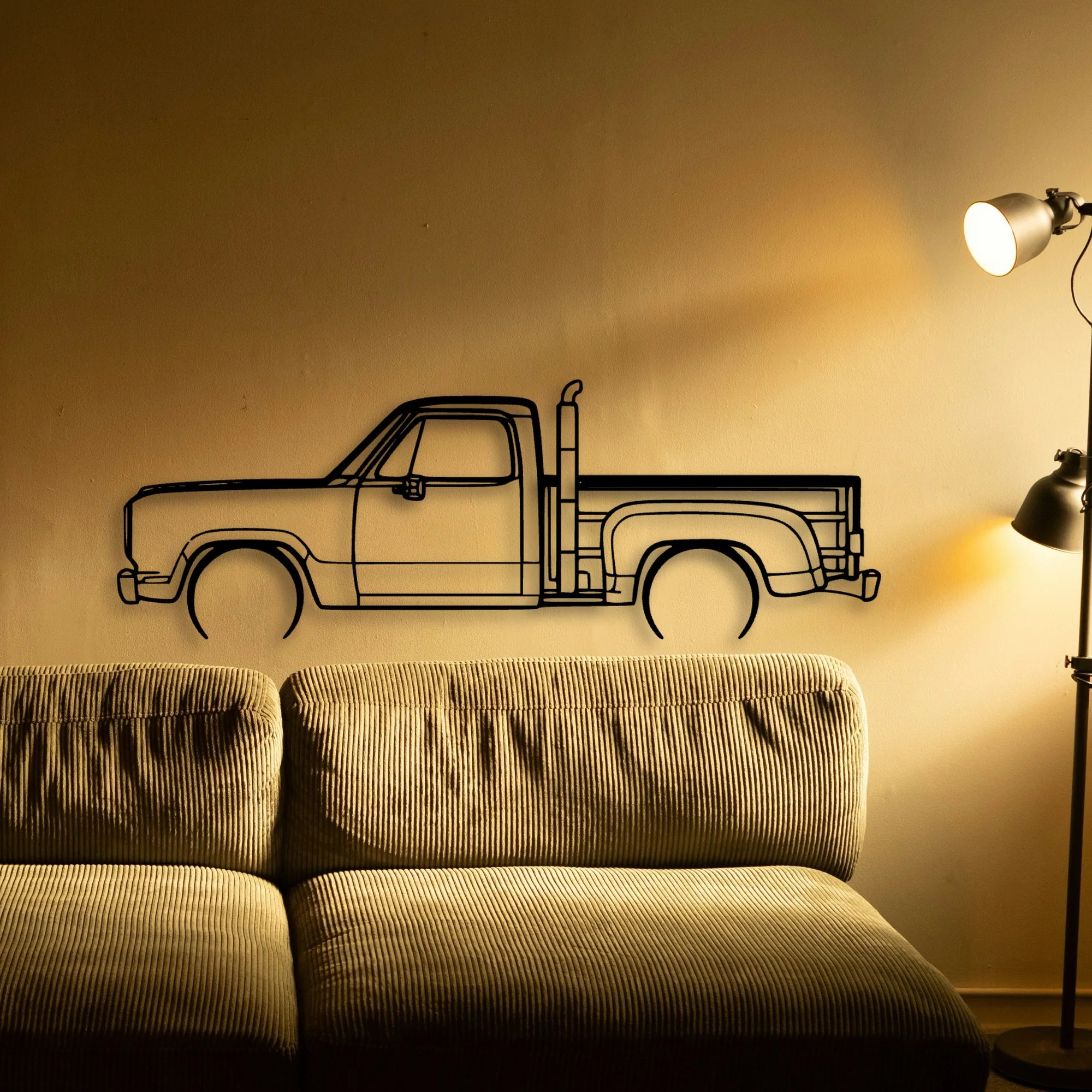 Red Express 1979 Classic Silhouette Metal Wall Art - Automotive Garage Decor