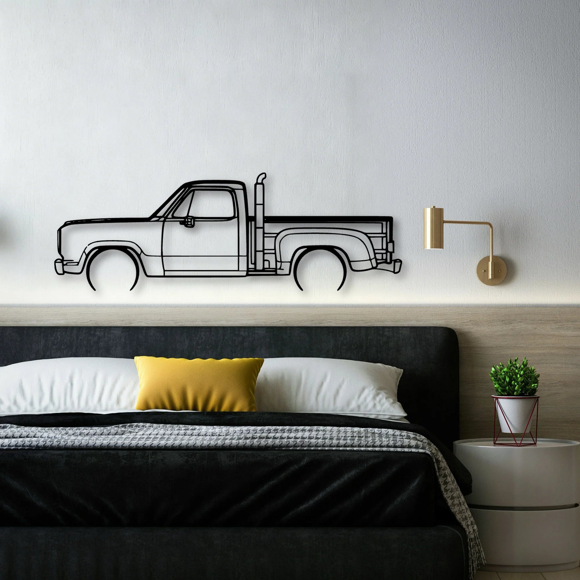 Red Express 1979 Classic Silhouette Metal Wall Art - Automotive Garage Decor