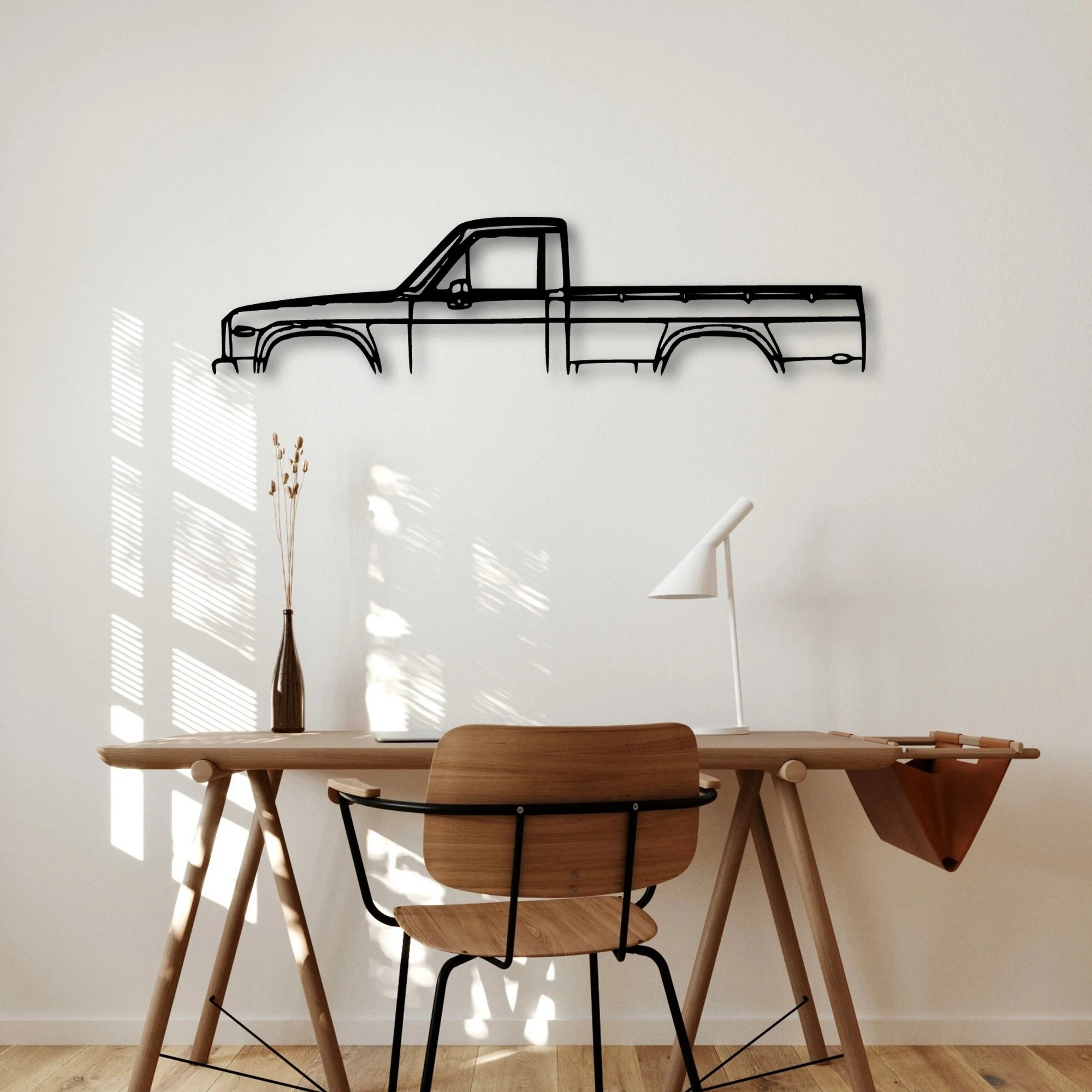 Repu 1974 Classic Silhouette Metal Wall Art - Automotive Garage Decor