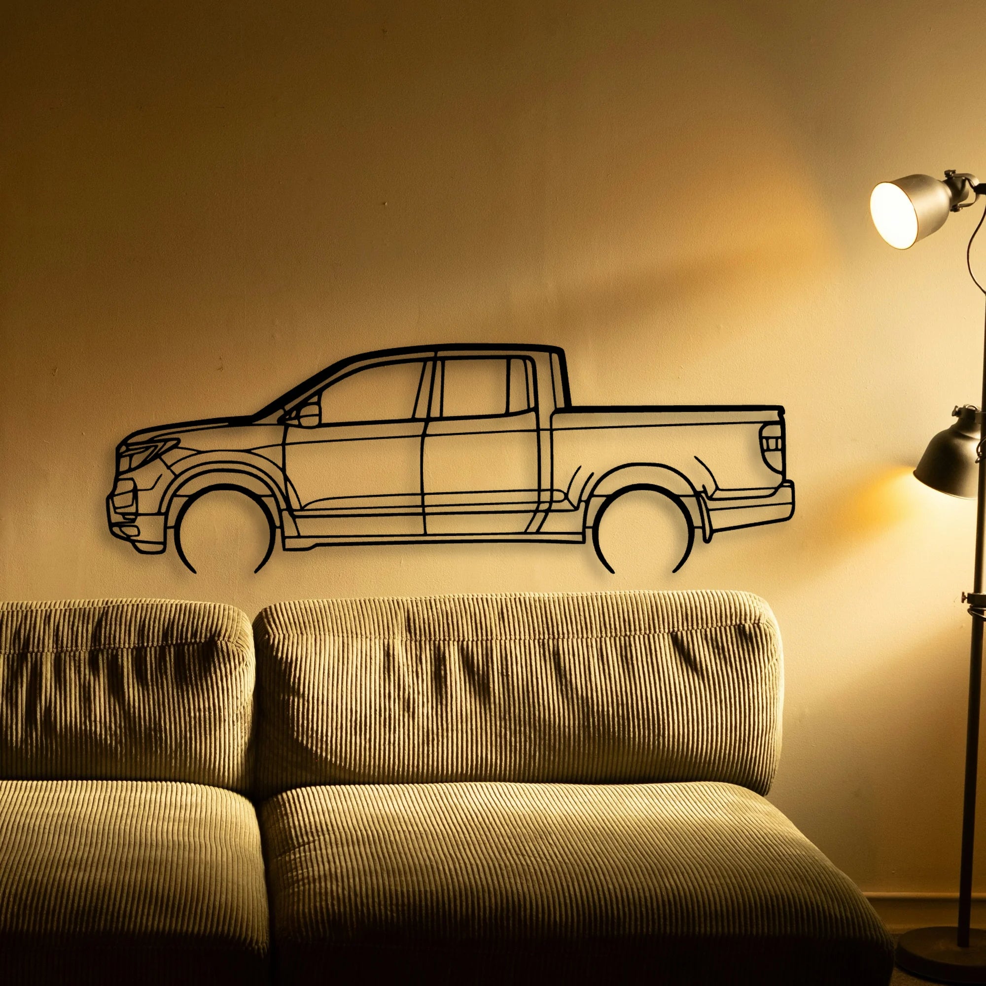 Ridgeline 2022 Classic Silhouette Metal Wall Art - Automotive Garage Decor