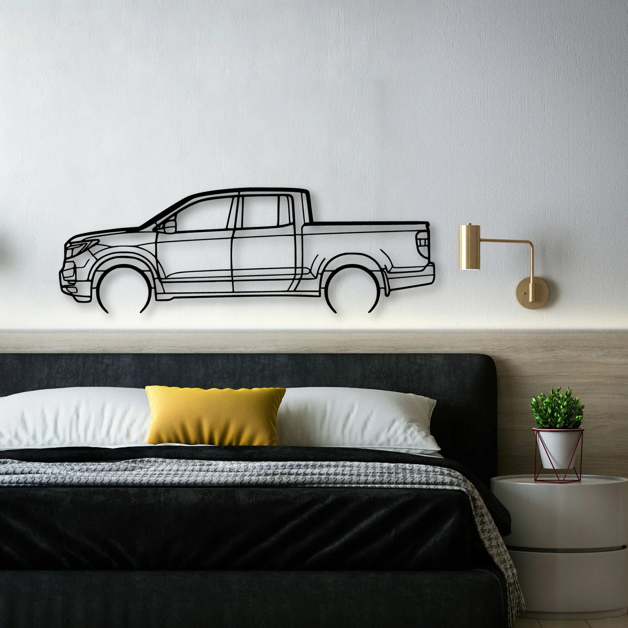 Ridgeline 2022 Classic Silhouette Metal Wall Art - Automotive Garage Decor