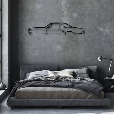 Riv 1964 Classic Silhouette Metal Wall Art - Automotive Garage Decor