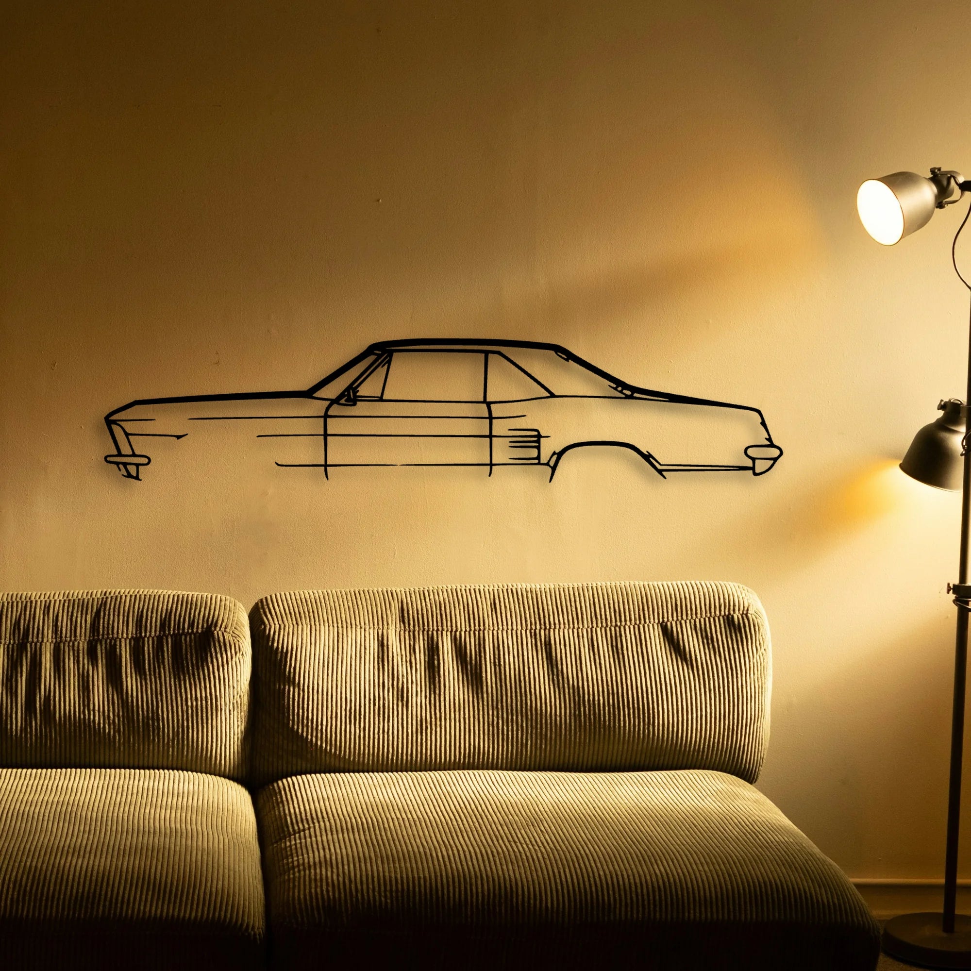Riv 1964 Classic Silhouette Metal Wall Art - Automotive Garage Decor