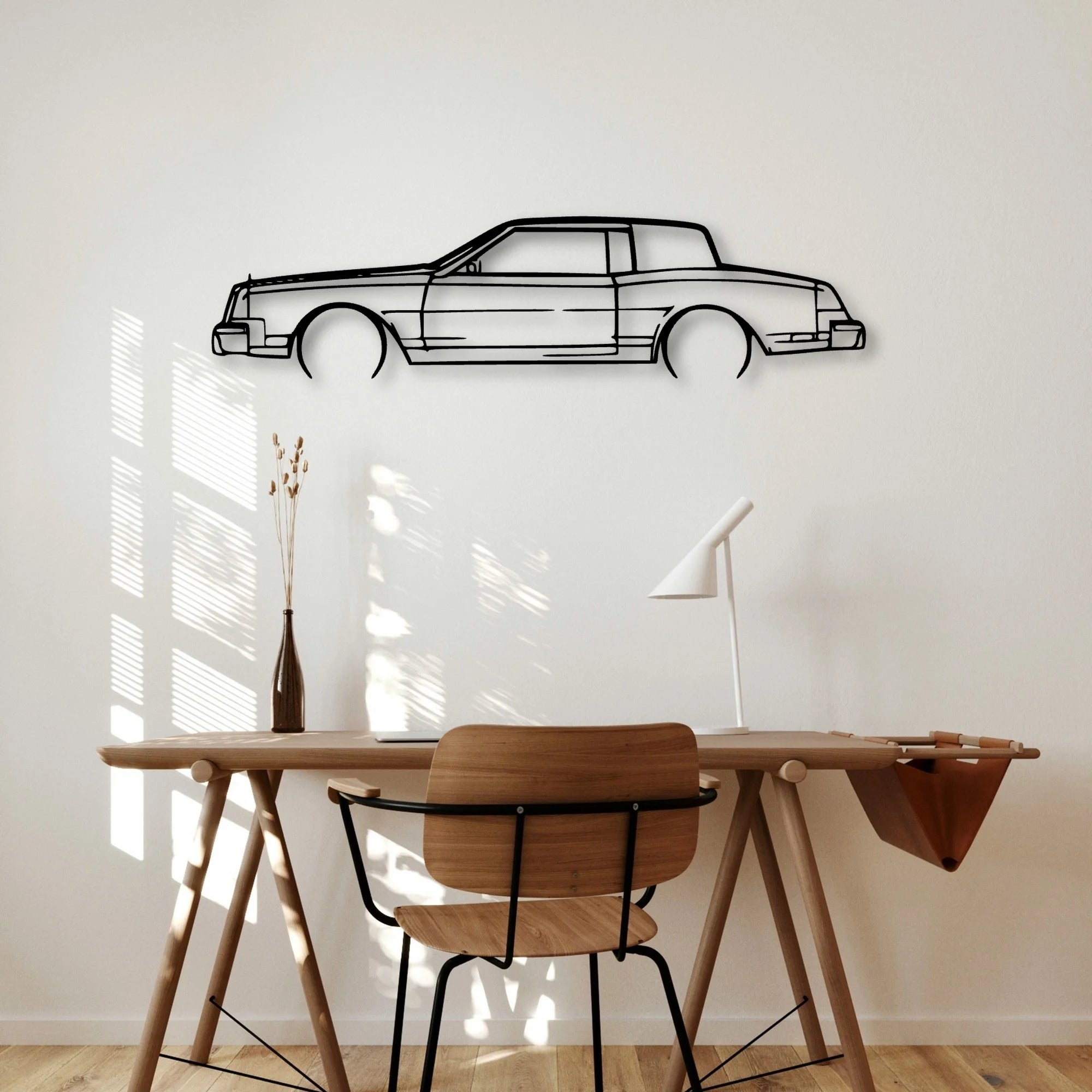 Riv 1985 Classic Silhouette Metal Wall Art - Automotive Garage Decor