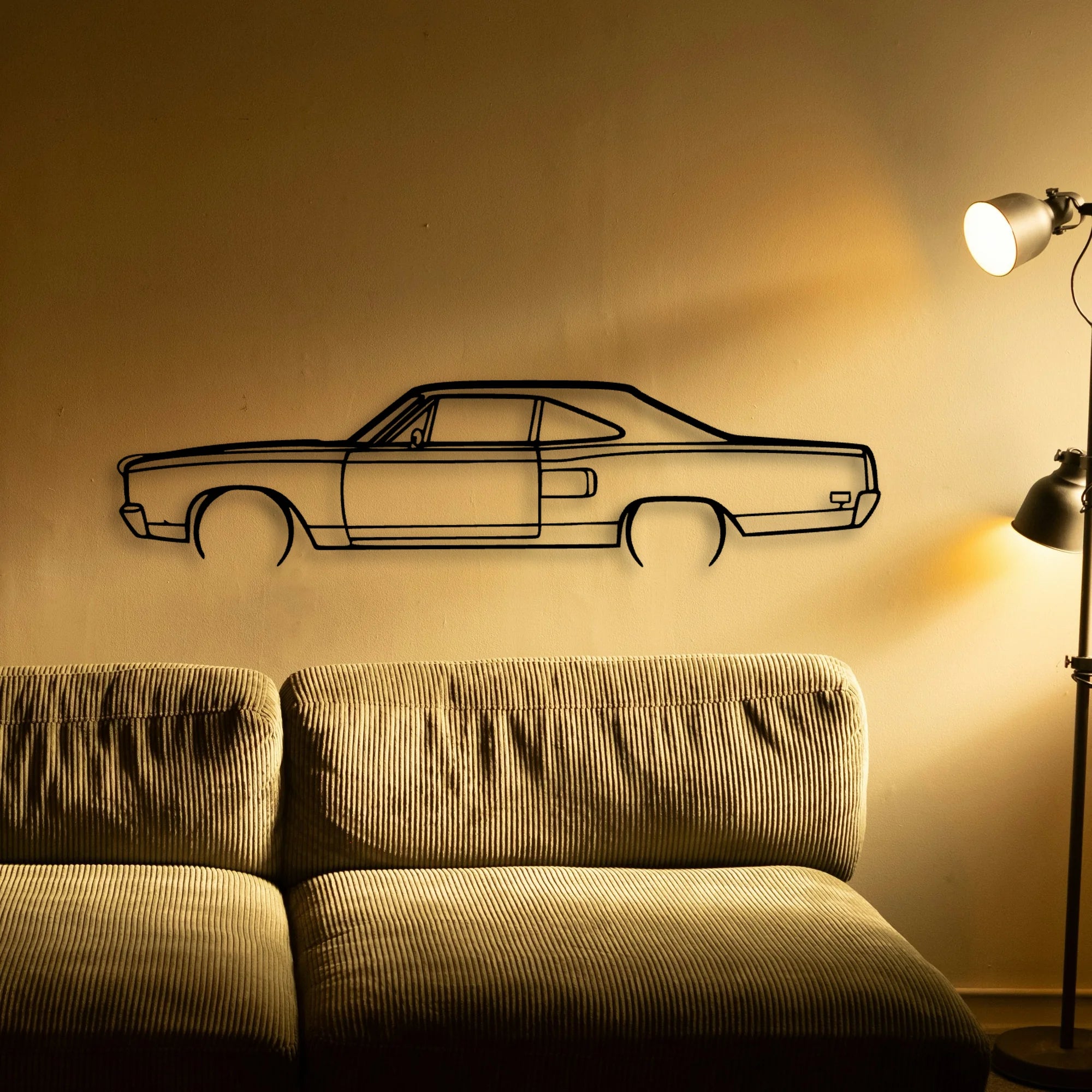 Road Runner 1970 Classic Silhouette Metal Wall Art - Automotive Garage Decor