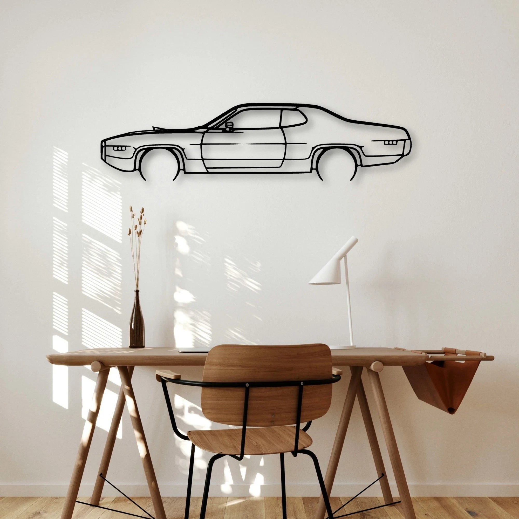 Roadrunner 1971 Classic Silhouette Metal Wall Art - Automotive Garage Decor