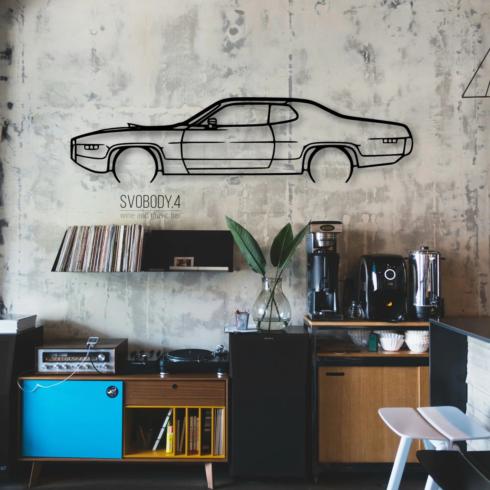 Roadrunner 1971 Classic Silhouette Metal Wall Art - Automotive Garage Decor