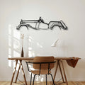 Roadster 1952 Classic Silhouette Metal Wall Art - Automotive Garage Decor