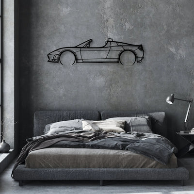 Roadster 2.5 Classic Silhouette Metal Wall Art - Automotive Garage Decor