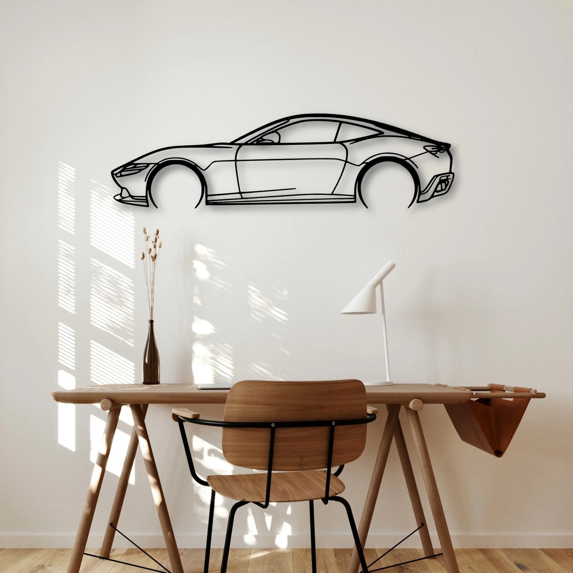 Roma 2021 Classic Silhouette Metal Wall Art - Automotive Garage Decor