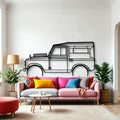 Rover Series 2 1961 Classic Silhouette Metal Wall Art - Automotive Garage Decor
