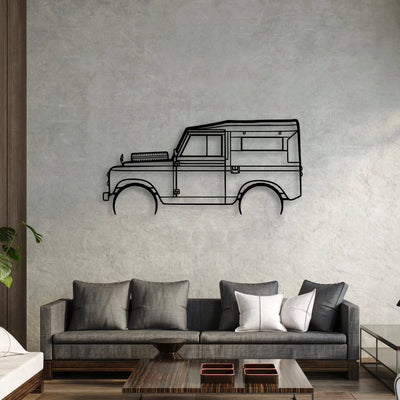 Rover Series 2 1961 Classic Silhouette Metal Wall Art - Automotive Garage Decor
