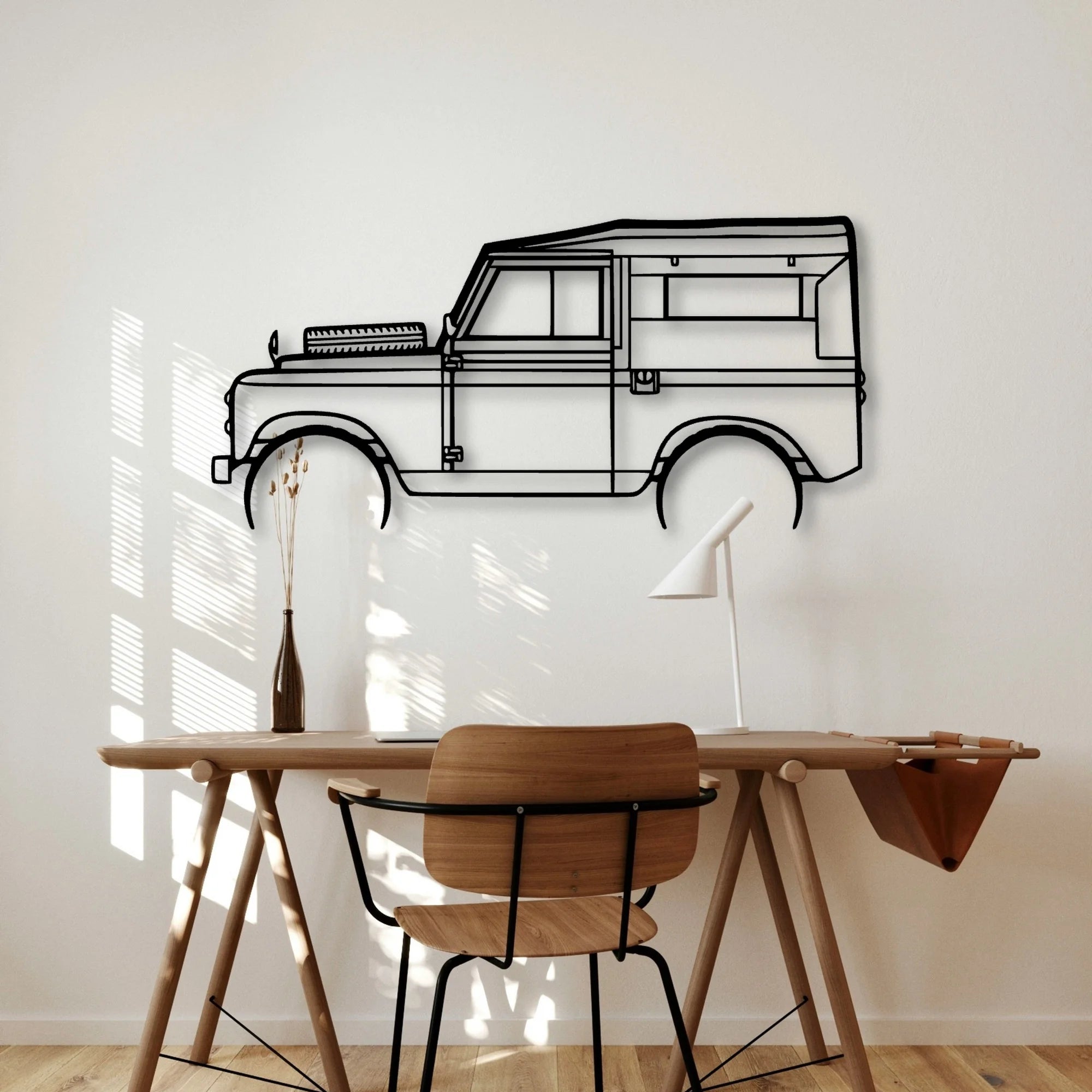 Rover Series 2 1961 Classic Silhouette Metal Wall Art - Automotive Garage Decor