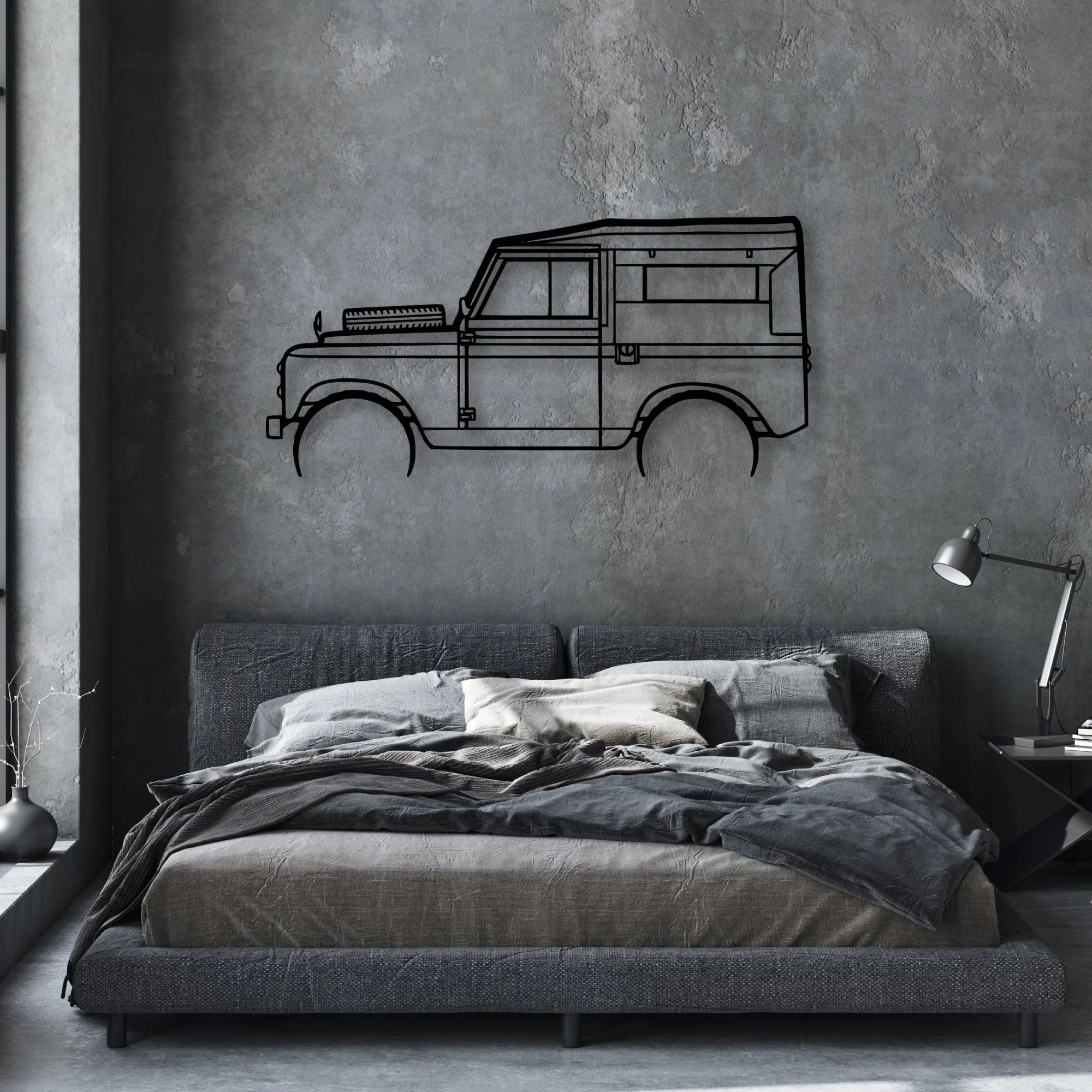 Rover Series 2 1961 Classic Silhouette Metal Wall Art - Automotive Garage Decor