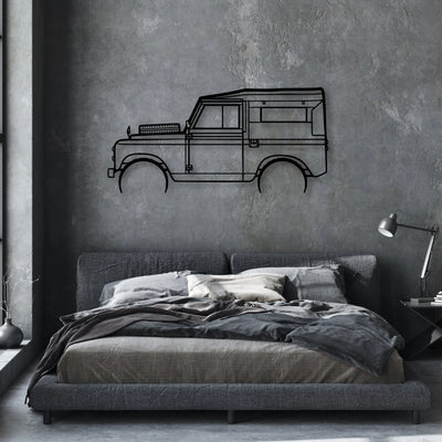 Rover Series 2 1961 Classic Silhouette Metal Wall Art - Automotive Garage Decor