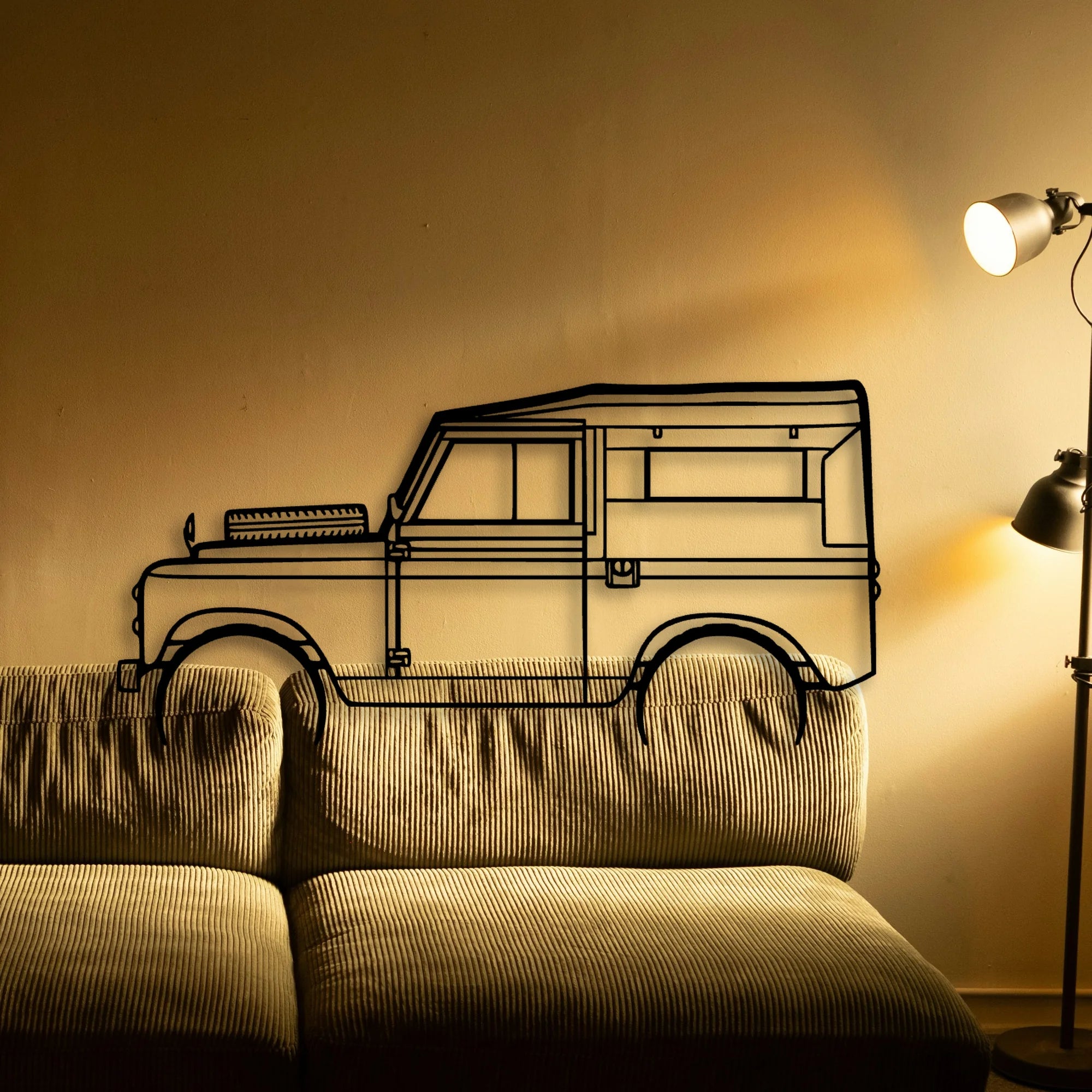 Rover Series 2 1961 Classic Silhouette Metal Wall Art - Automotive Garage Decor