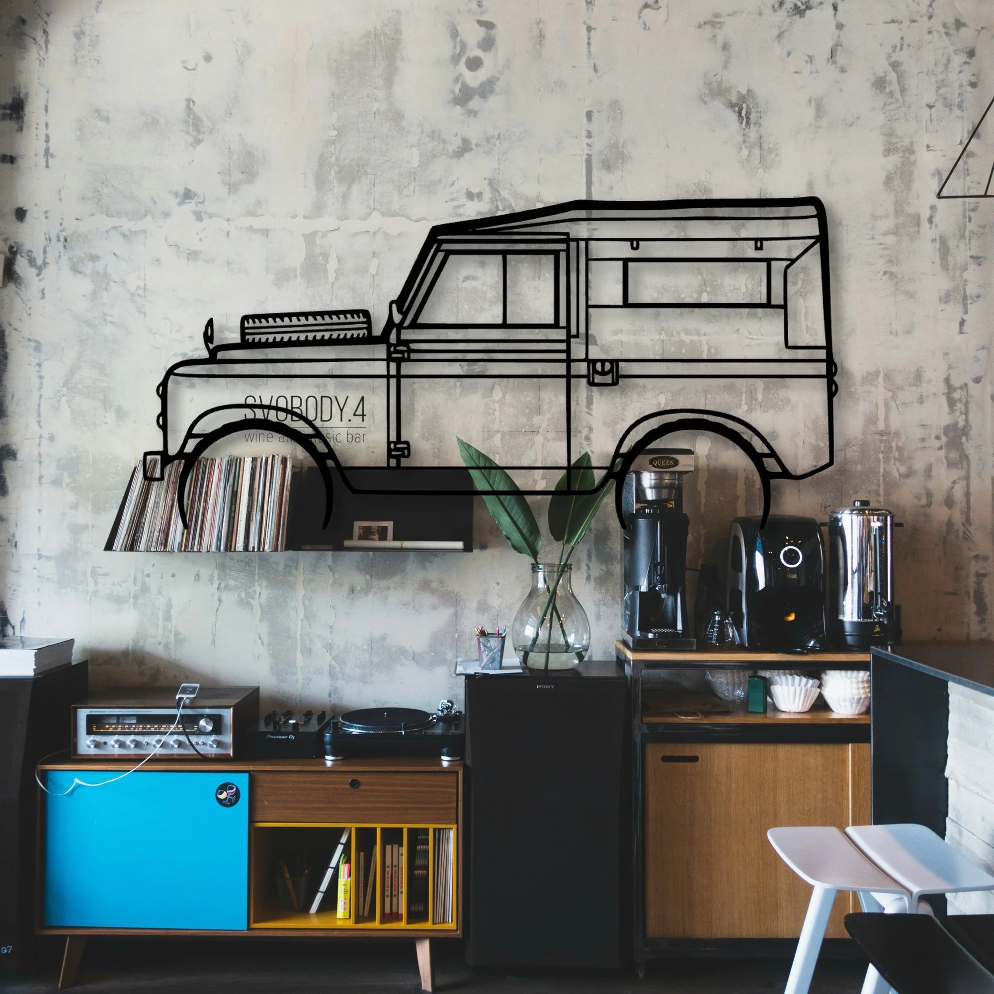 Rover Series 2 1961 Classic Silhouette Metal Wall Art - Automotive Garage Decor