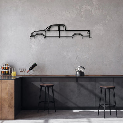 S10 2001 Classic Silhouette Metal Wall Art - Automotive Garage Decor