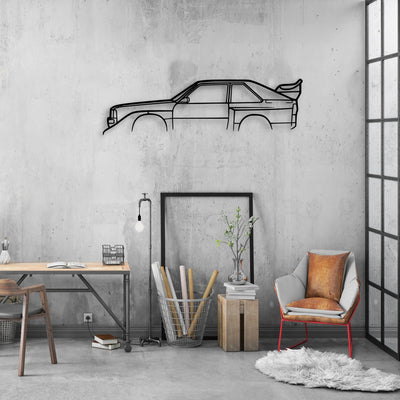 S1 Classic Silhouette Metal Wall Art - Automotive Garage Decor