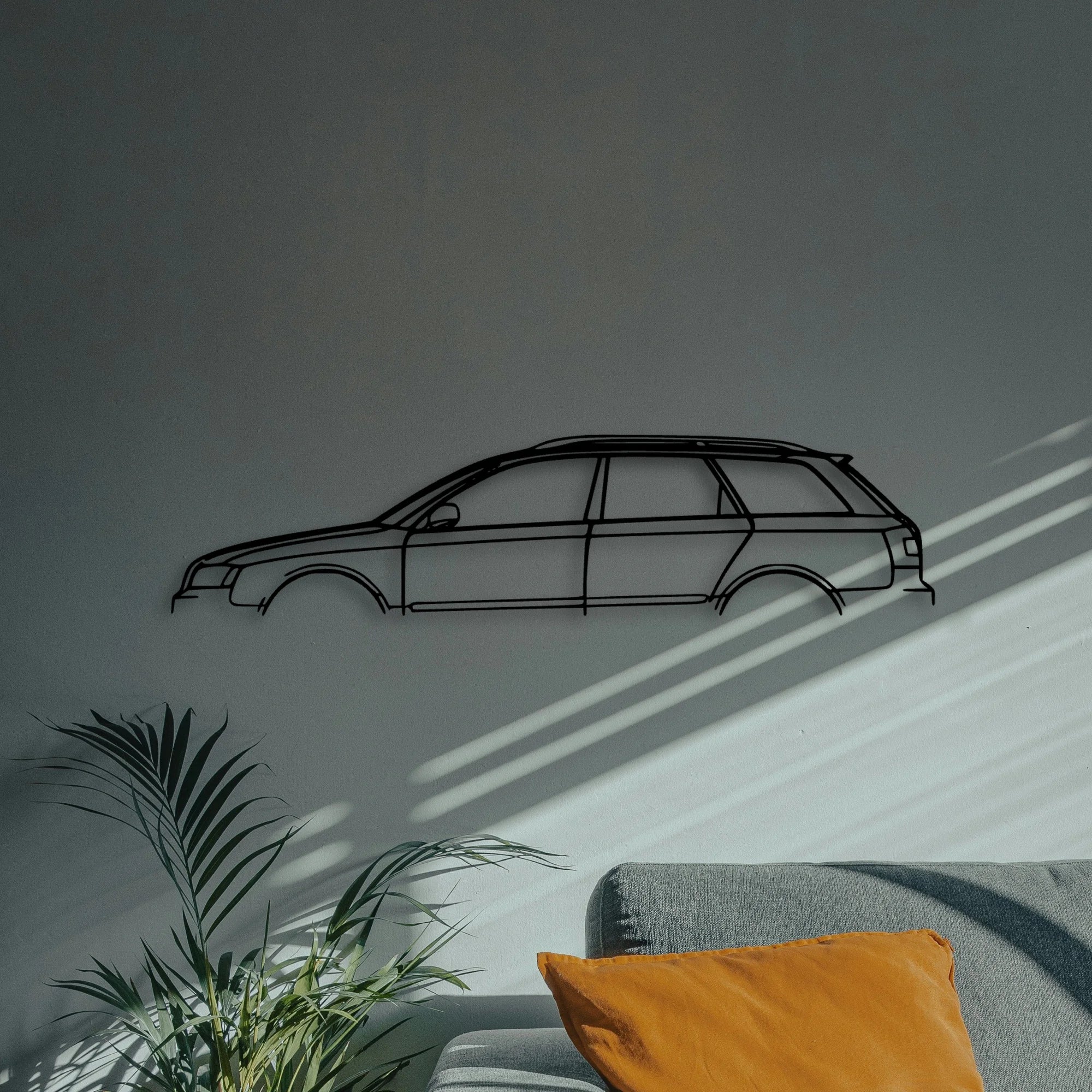 S4 Wagon 2004 Classic Silhouette Metal Wall Art - Automotive Garage Decor