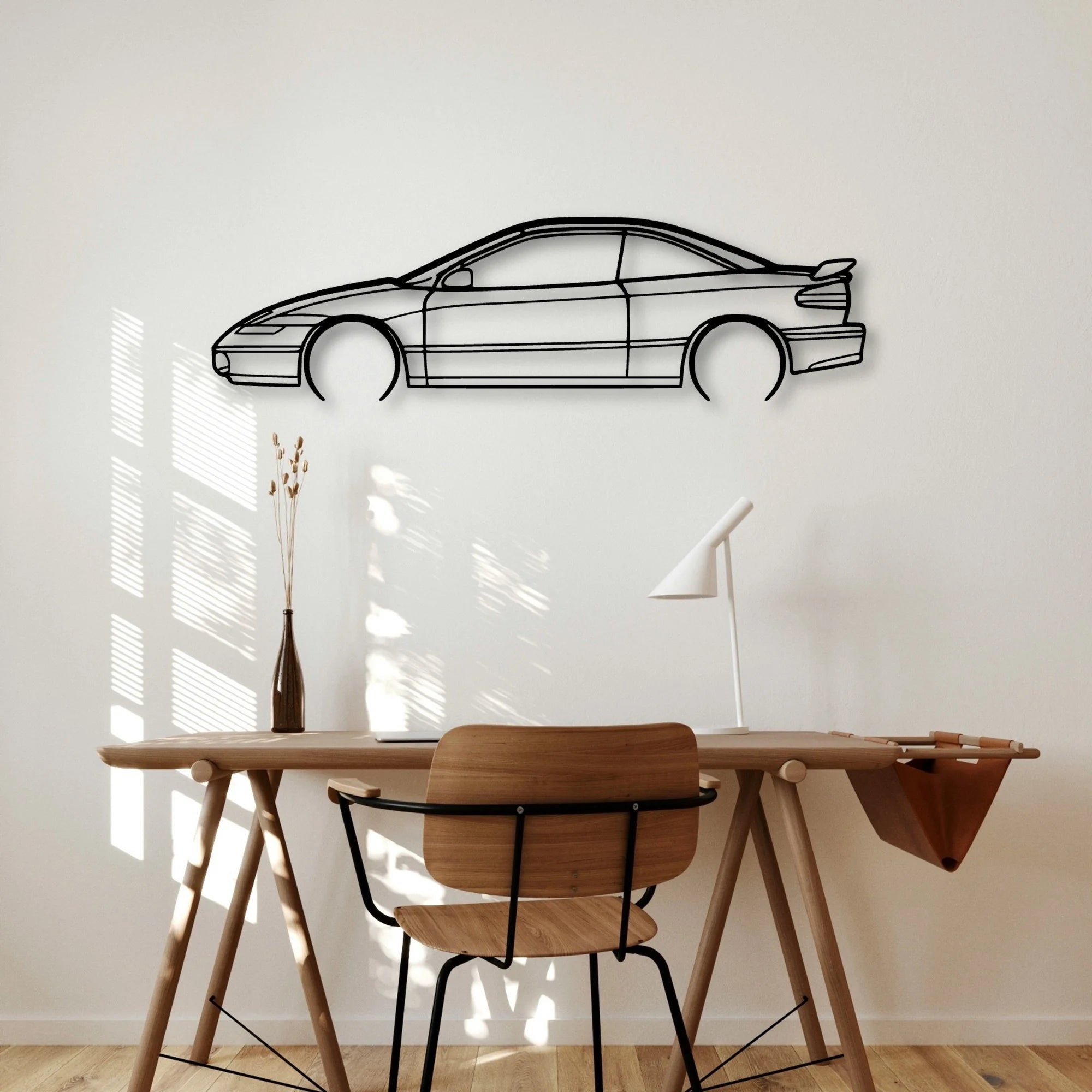 SC2 1995 Classic Silhouette Metal Wall Art - Automotive Garage Decor
