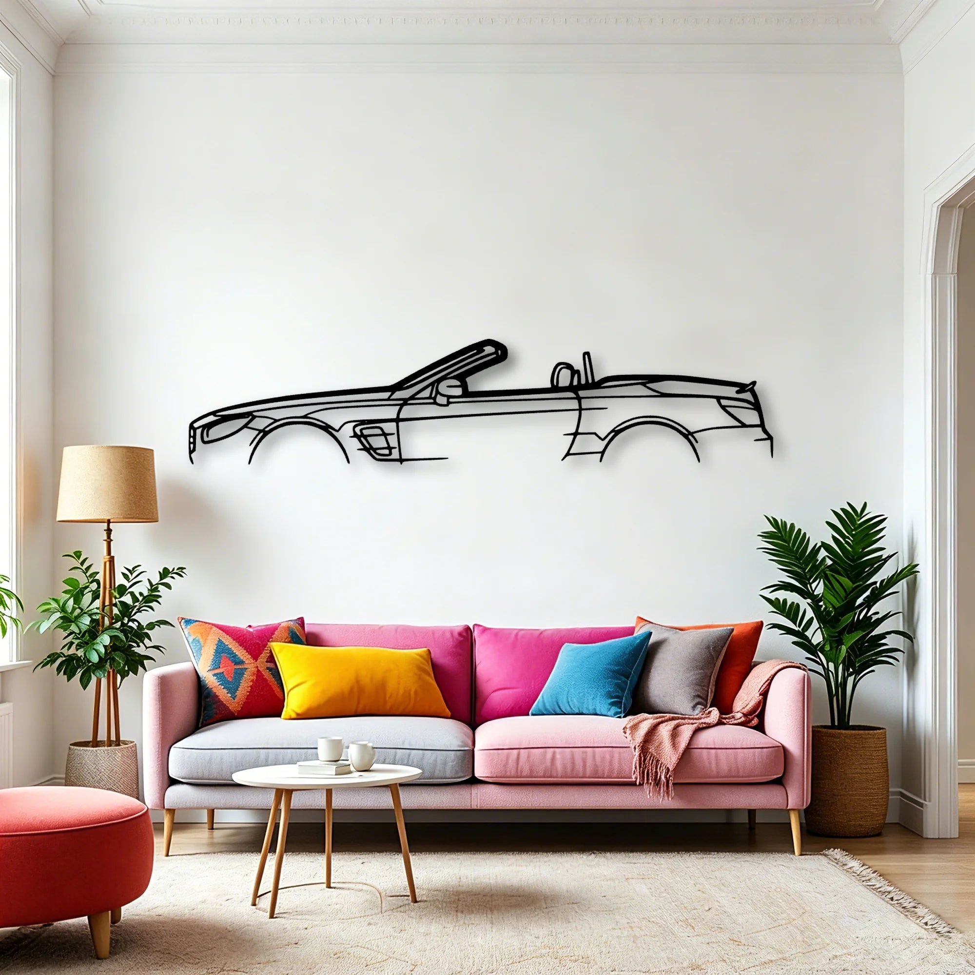 SL450 2020 Classic Silhouette Metal Wall Art - Automotive Garage Decor