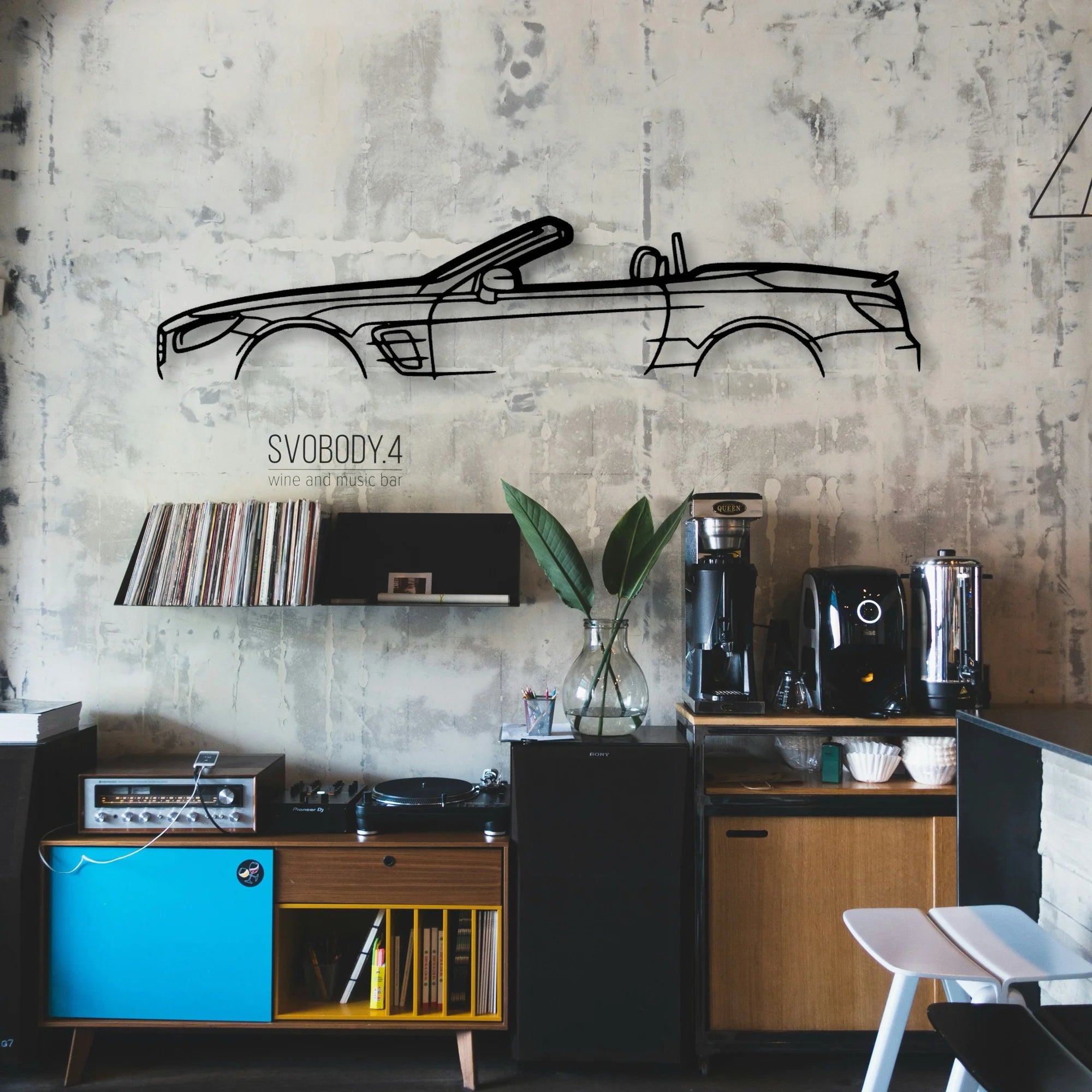 SL450 2020 Classic Silhouette Metal Wall Art - Automotive Garage Decor
