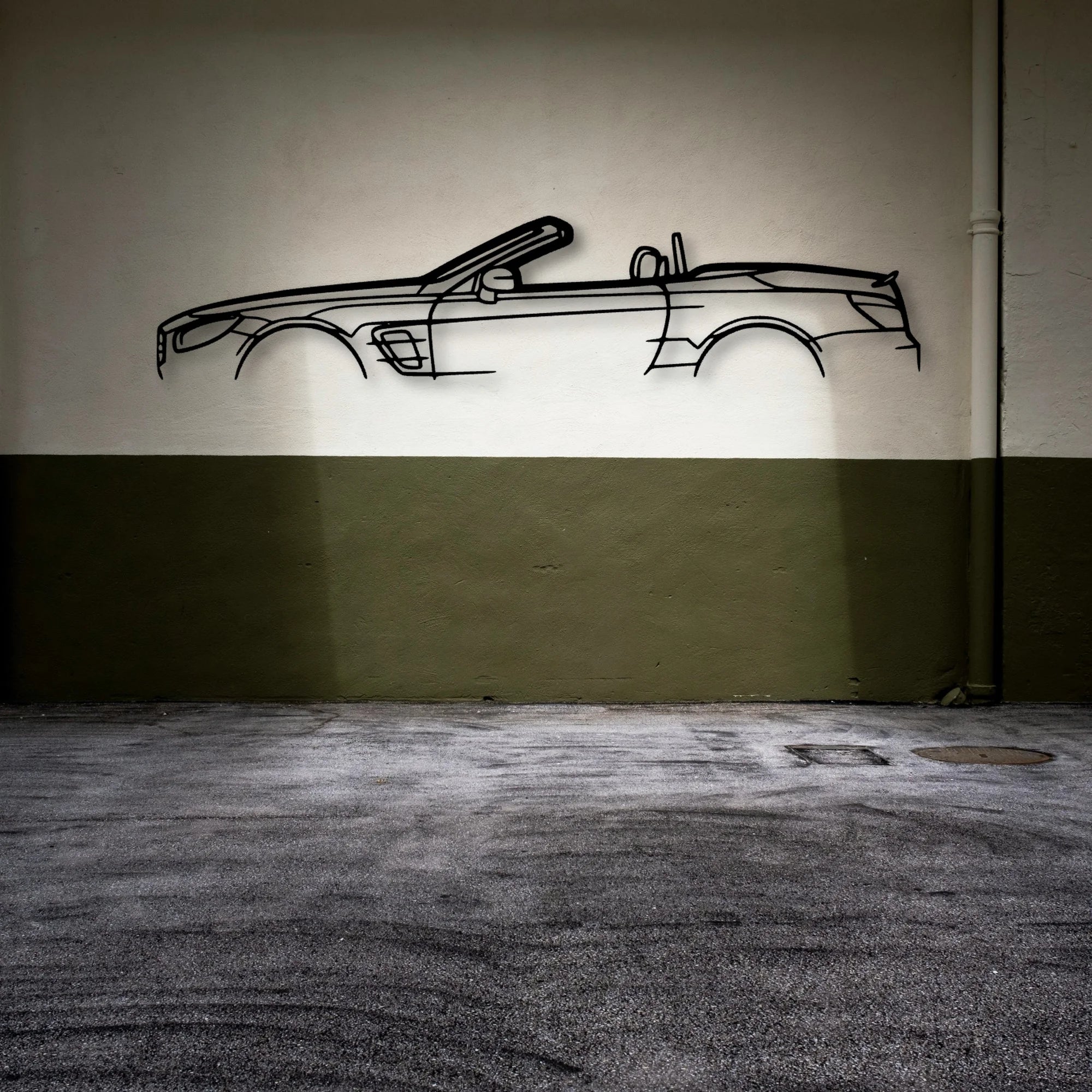 SL450 2020 Classic Silhouette Metal Wall Art - Automotive Garage Decor